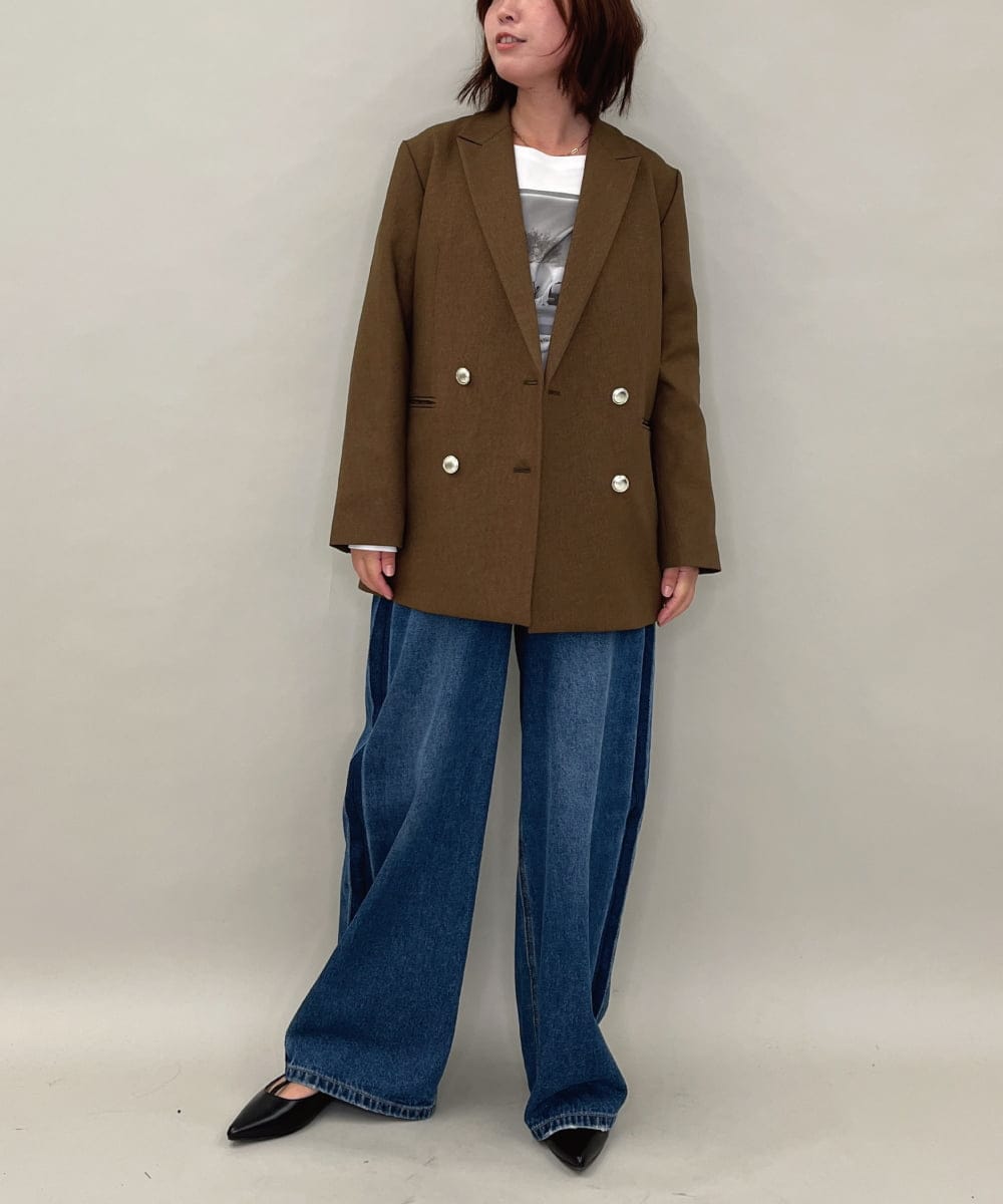 ZMKAE37100 al'aise modulation(アレーズモジュレーション) 【２WAY】フォトプリントコットンTシャツ ホワイト