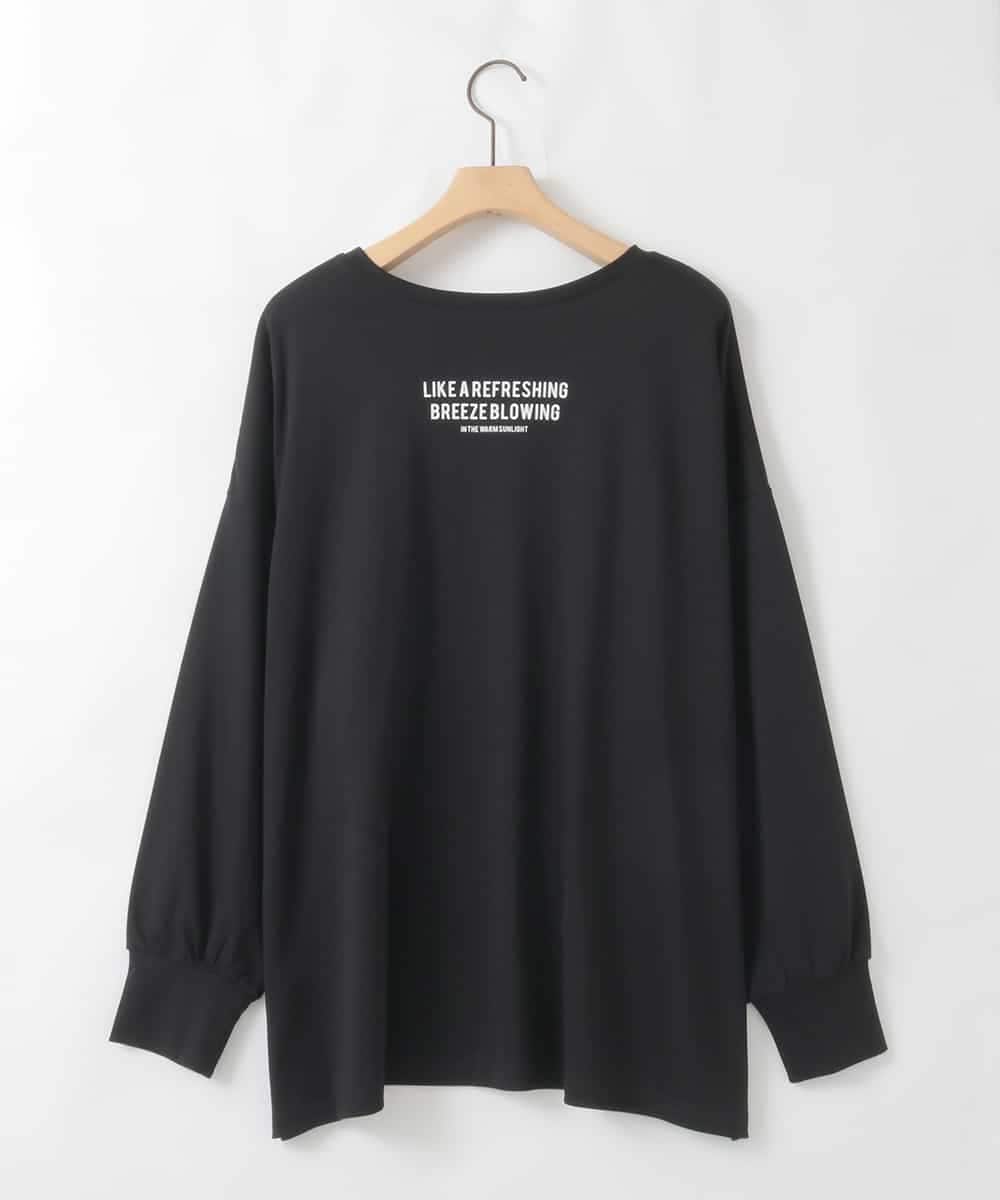ZMKAE37100 al'aise modulation(アレーズモジュレーション) フォトプリントコットンTシャツ ブラック