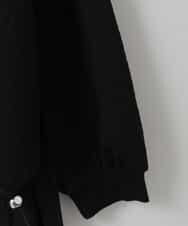 ZMKAE40089 al'aise modulation(アレーズモジュレーション) 異素材ドッキングドロストプルオーバー ブラック