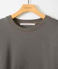 ZMKAE41120 al'aise modulation(アレーズモジュレーション) 【洗える】サイドジップニットジョイントプルオーバー ダークグレー