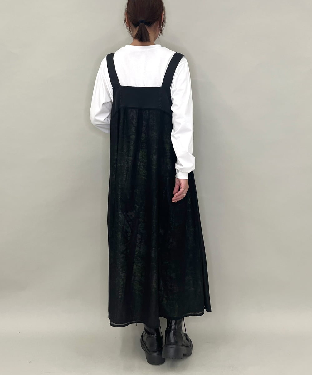 ZMKAE42098 al'aise modulation(アレーズモジュレーション) フロントモチーフロングスリーブTシャツ ホワイト