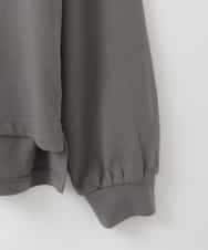 ZMKAE42098 al'aise modulation(アレーズモジュレーション) フロントモチーフロングスリーブTシャツ ダークグレー