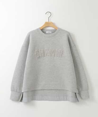 ZMKAH25098 al'aise modulation ループパイル刺繍ロゴプルオーバー