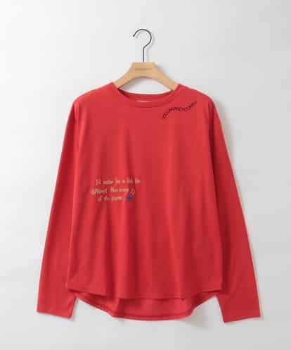 ZMKAH31110 al'aise modulation ロゴアクセントロングスリーブTシャツ