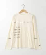ZMKAH33079 al'aise modulation(アレーズモジュレーション) もちもちロゴデザインロンT アイボリー