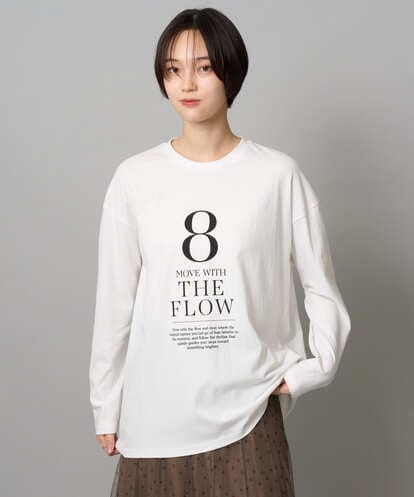 ZMKAH41080 al'aise modulation ロゴプリントロングTシャツ