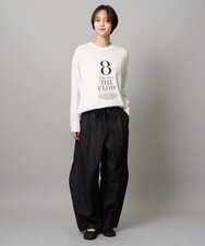 ZMKAH41080 al'aise modulation(アレーズモジュレーション) ロゴプリントロングTシャツ ホワイト