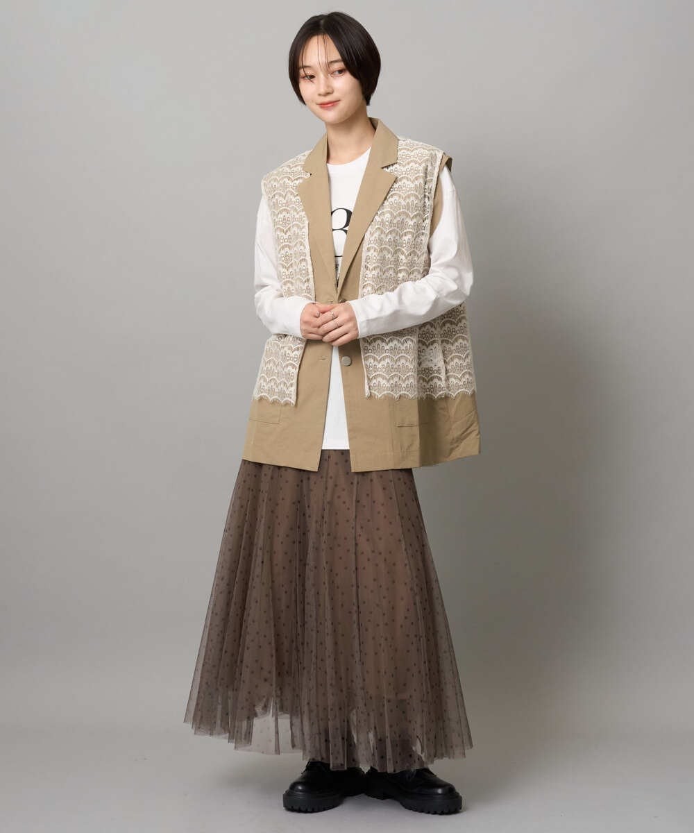 ZMKAH41080 al'aise modulation(アレーズモジュレーション) ロゴプリントロングTシャツ ホワイト