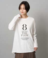 ZMKAH41080 al'aise modulation(アレーズモジュレーション) ロゴプリントロングTシャツ ホワイト