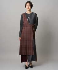 ZMKAH41080 al'aise modulation(アレーズモジュレーション) ロゴプリントロングTシャツ グレー