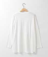 ZMKAH41080 al'aise modulation(アレーズモジュレーション) ロゴプリントロングTシャツ ホワイト