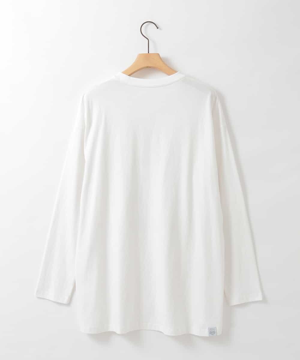 ZMKAH41080 al'aise modulation(アレーズモジュレーション) ロゴプリントロングTシャツ ホワイト