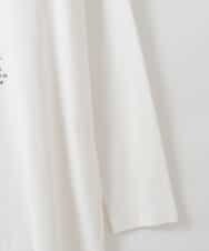 ZMKAH41080 al'aise modulation(アレーズモジュレーション) ロゴプリントロングTシャツ ホワイト