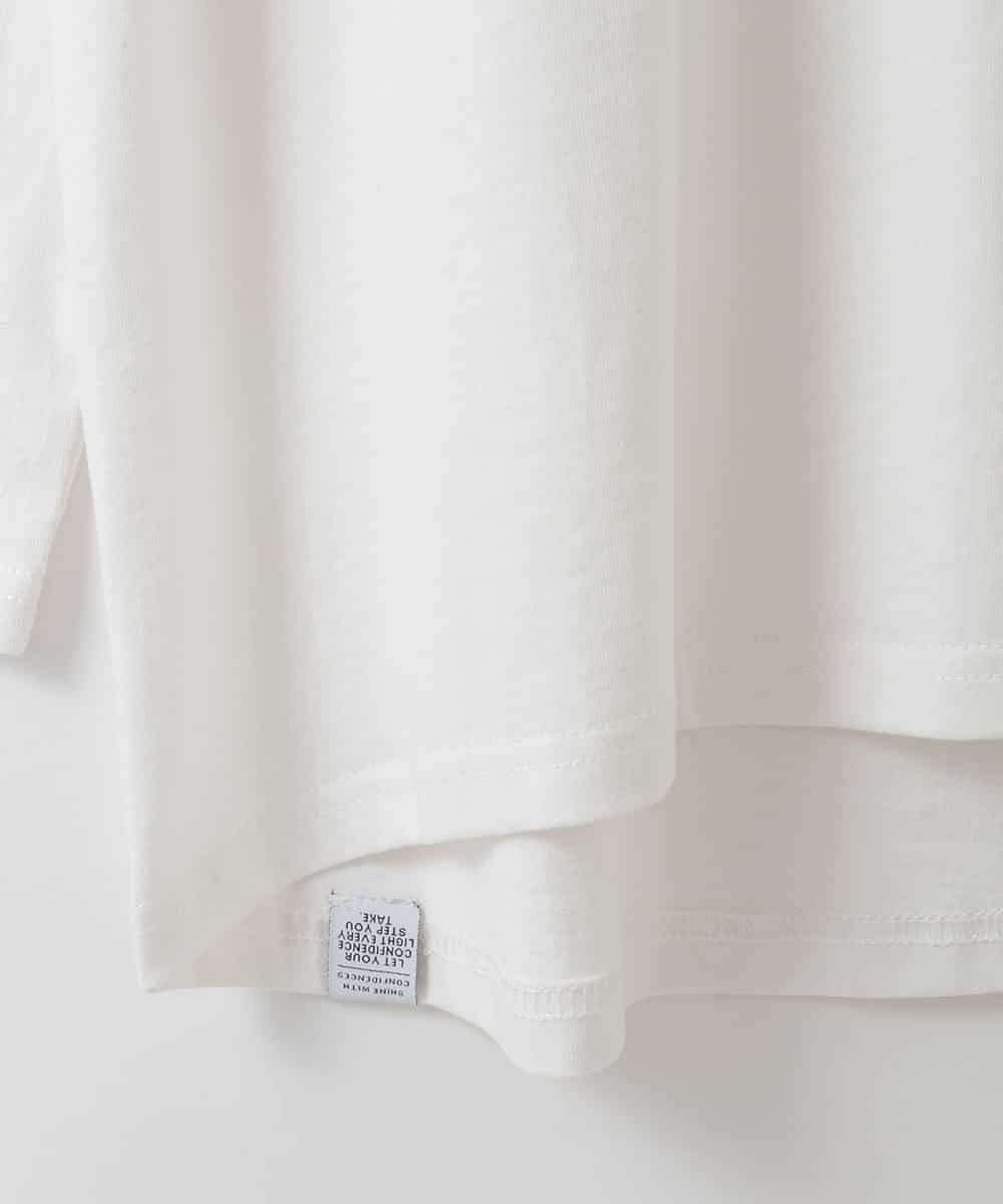 ZMKAH41080 al'aise modulation(アレーズモジュレーション) ロゴプリントロングTシャツ ホワイト