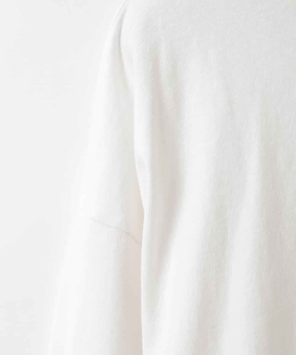 ZMKAH41080 al'aise modulation(アレーズモジュレーション) ロゴプリントロングTシャツ ホワイト