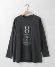 ZMKAH41080 al'aise modulation(アレーズモジュレーション) ロゴプリントロングTシャツ ブラック