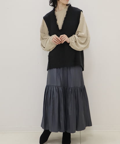 ZMKAT13099 al'aise modulation ビッグスリーブカットソー