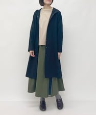 ZMKAW01128 al'aise modulation(アレーズモジュレーション) サテンシフォンプリーツプルオーバー ベージュ
