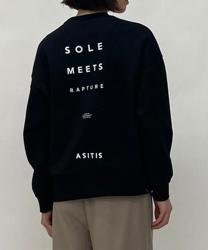 ZMKAW22140 al'aise modulation 裏起毛ロゴスウェット