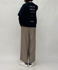 ZMKAW22140 al'aise modulation(アレーズモジュレーション) 裏起毛ロゴスウェット ブラック