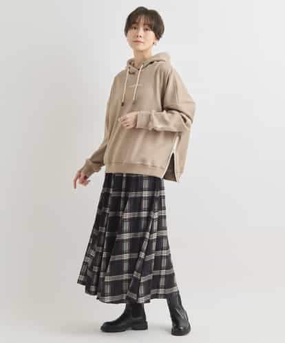 ZMKCB21118 al'aise modulation ロゴ刺繍裏起毛パーカー