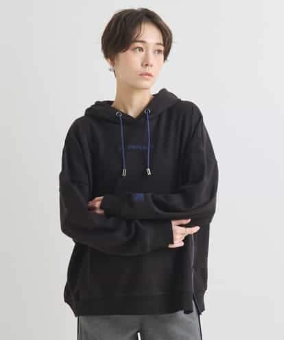 ZMKCB21118 al'aise modulation ロゴ刺繍裏起毛パーカー