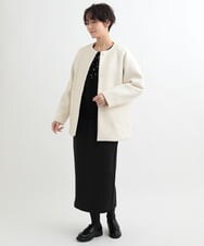 ZMKCB27108 al'aise modulation(アレーズモジュレーション) パールスキャッタースウェットプルオーバー ブラック