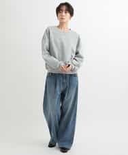 ZMKCB27108 al'aise modulation(アレーズモジュレーション) パールスキャッタースウェットプルオーバー グレー