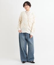ZMKCB28089 al'aise modulation(アレーズモジュレーション) 【洗える/日本製】シアーフロッキーハイネック アイボリー
