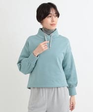 ZMKCB28089 al'aise modulation(アレーズモジュレーション) 【洗える/日本製】シアーフロッキーハイネック グレー