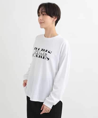 ZMKCB64110  PARISプリント刺繍カットソー