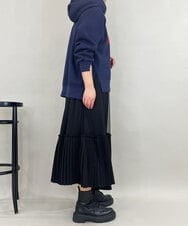 ZMKCE01089 al'aise modulation(アレーズモジュレーション) 裏起毛ロゴデザインパーカー ネイビー