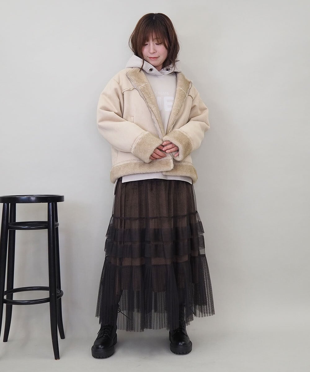 ZMKCE01089 al'aise modulation(アレーズモジュレーション) 裏起毛ロゴデザインパーカー ライトグレー