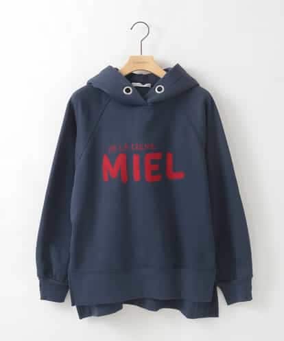 ZMKCE01089 al'aise modulation 裏起毛ロゴデザインパーカー