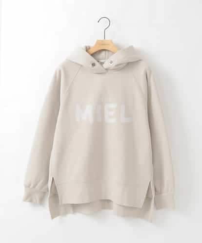 ZMKCE01089 al'aise modulation 裏起毛ロゴデザインパーカー