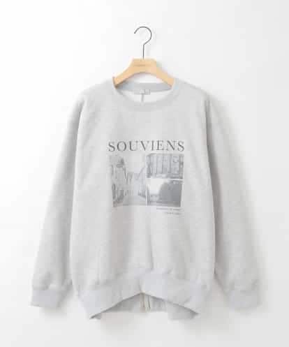 ZMKCE02110 al'aise modulation フォトプリント裏毛スウェット