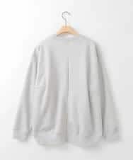 ZMKCE02110 al'aise modulation(アレーズモジュレーション) フォトプリント裏毛スウェット ライトグレー