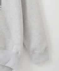 ZMKCE02110 al'aise modulation(アレーズモジュレーション) フォトプリント裏毛スウェット ライトグレー