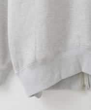 ZMKCE02110 al'aise modulation(アレーズモジュレーション) フォトプリント裏毛スウェット ライトグレー