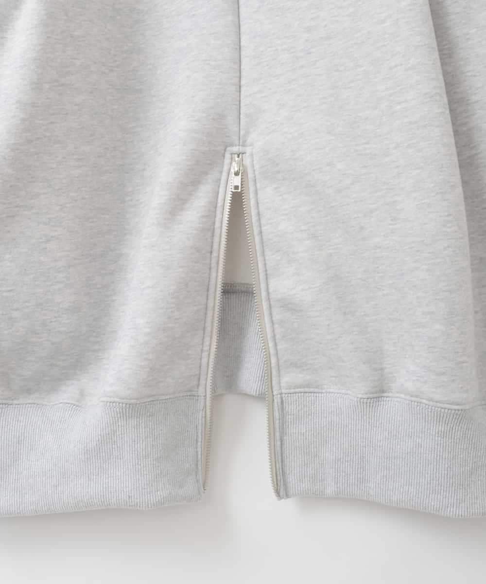 ZMKCE02110 al'aise modulation(アレーズモジュレーション) フォトプリント裏毛スウェット ライトグレー