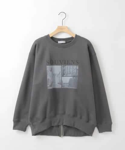 ZMKCE02110 al'aise modulation フォトプリント裏毛スウェット