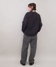 ZMKCE03098 al'aise modulation(アレーズモジュレーション) ドロストヘムレイヤードデザインプルオーバー ダークグレー