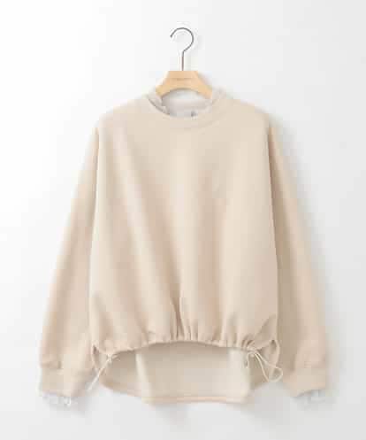 ZMKCE03098 al'aise modulation ドロストヘムレイヤードデザインプルオーバー