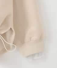 ZMKCE03098 al'aise modulation(アレーズモジュレーション) ドロストヘムレイヤードデザインプルオーバー ベージュ