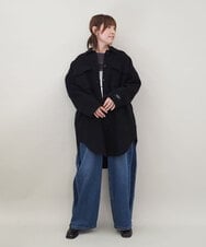 ZMKCE04118 al'aise modulation(アレーズモジュレーション) 箔プリントロゴスウェットプルオーバー ダークグレー