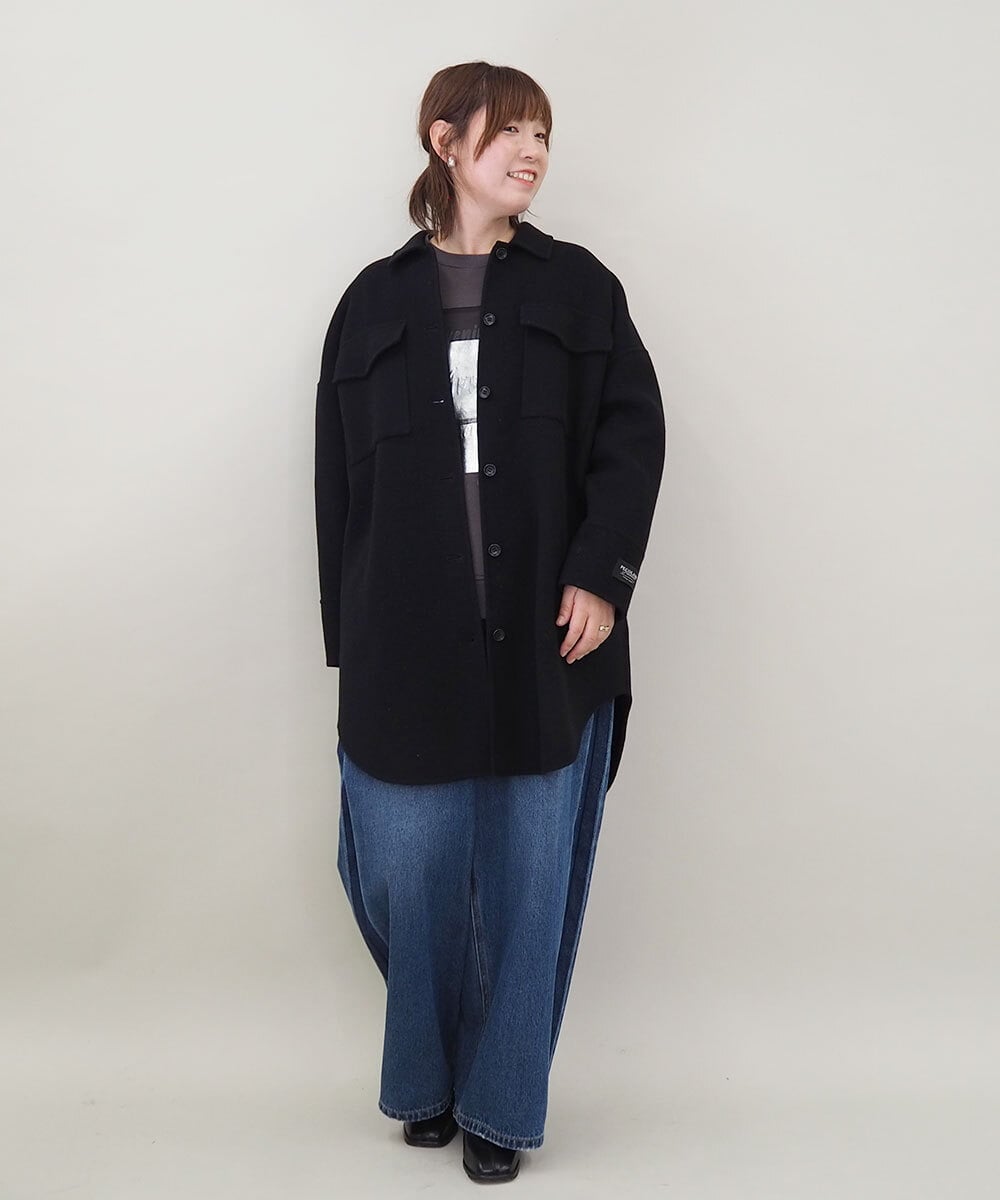 ZMKCE04118 al'aise modulation(アレーズモジュレーション) 箔プリントロゴスウェットプルオーバー ダークグレー