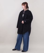 ZMKCE04118 al'aise modulation(アレーズモジュレーション) 箔プリントロゴスウェットプルオーバー ダークグレー