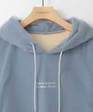 ZMKCE07128 al'aise modulation(アレーズモジュレーション) チュールレイヤードフーディー ライトブルー