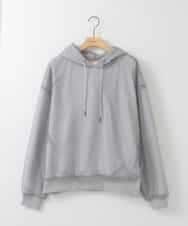 ZMKCE07128 al'aise modulation(アレーズモジュレーション) チュールレイヤードフーディー グレー