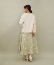 ZMKCE08140 al'aise modulation(アレーズモジュレーション) 【洗える/日本製】ジョイントファー切り替えデザインプルオーバー ベージュ